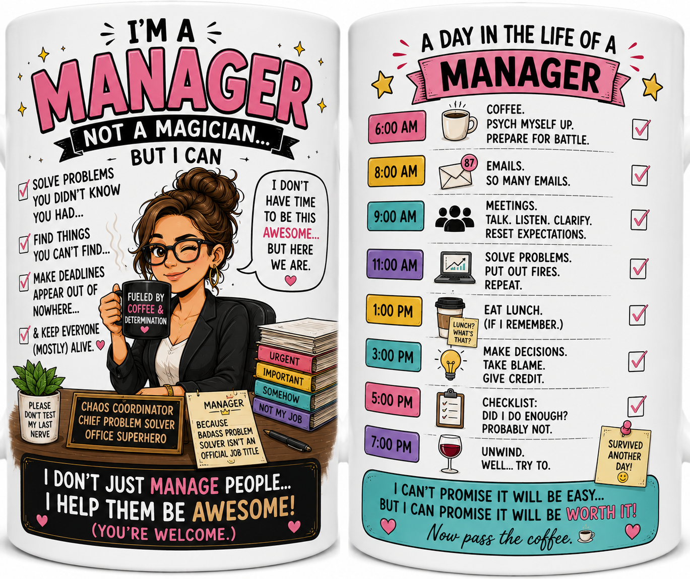 Personalised mug for Manager