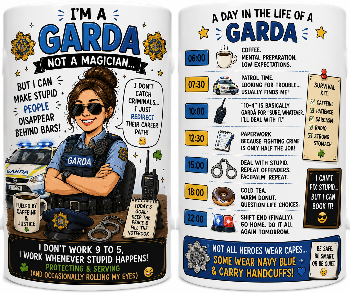 Personalised mug for Garda