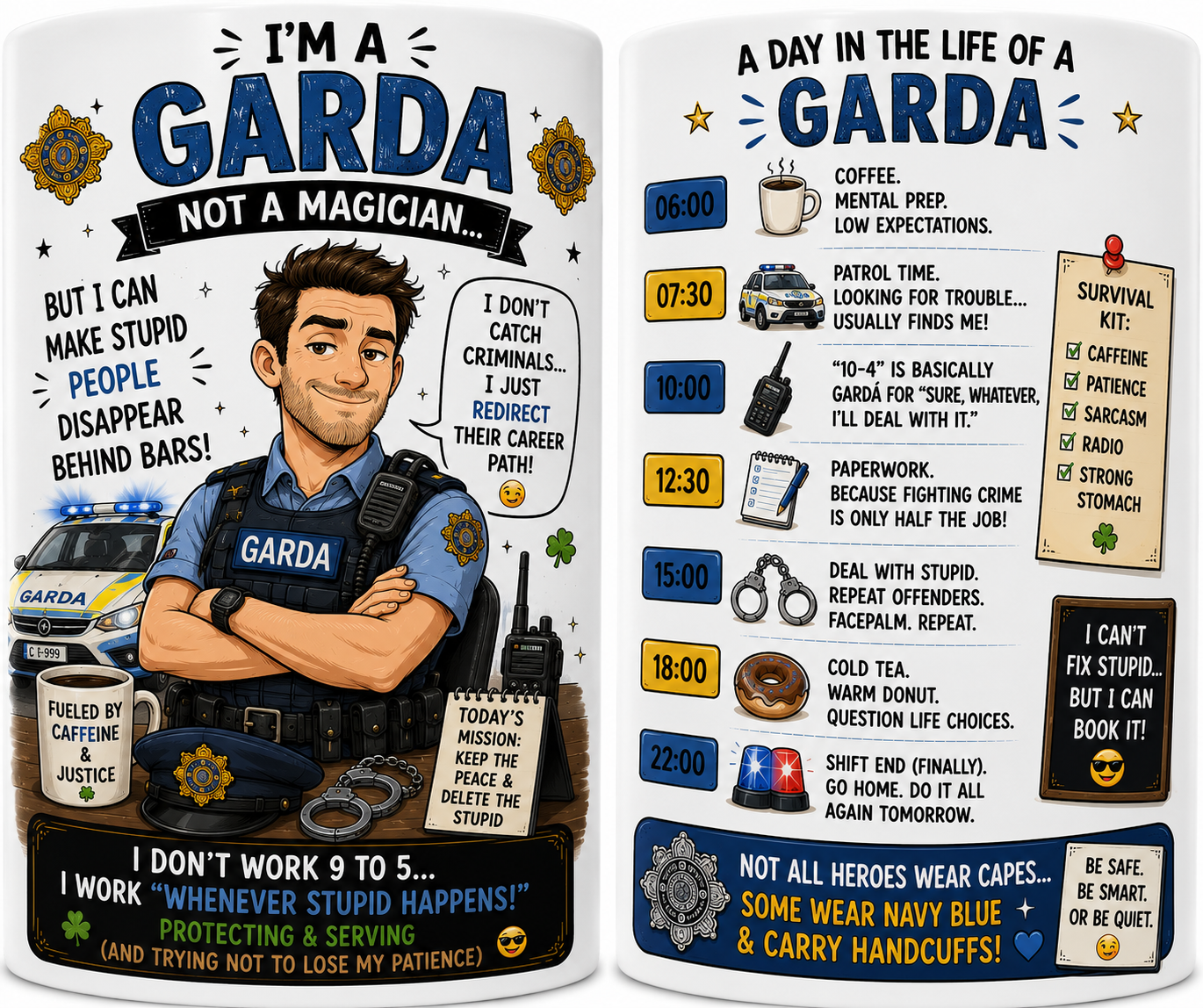 Personalised mug for Garda