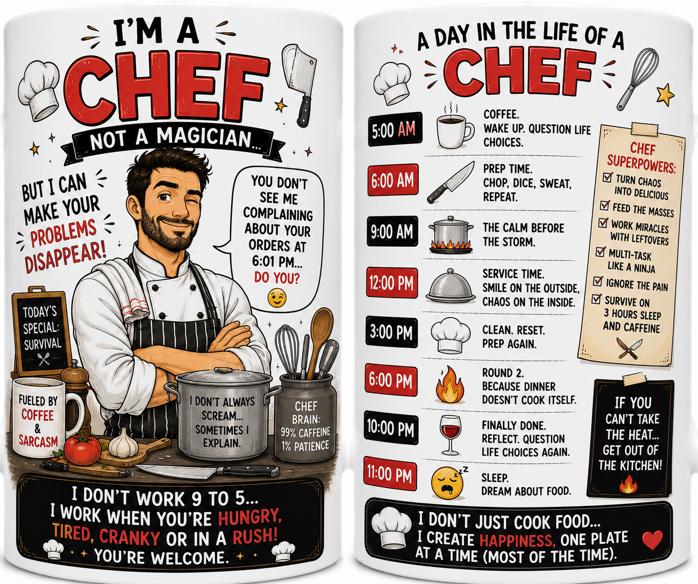 Personalised mug for Chef