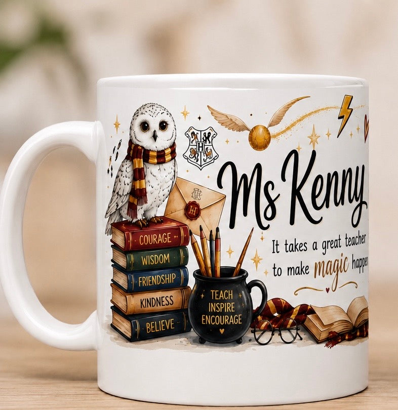 Personalised mug for teachers