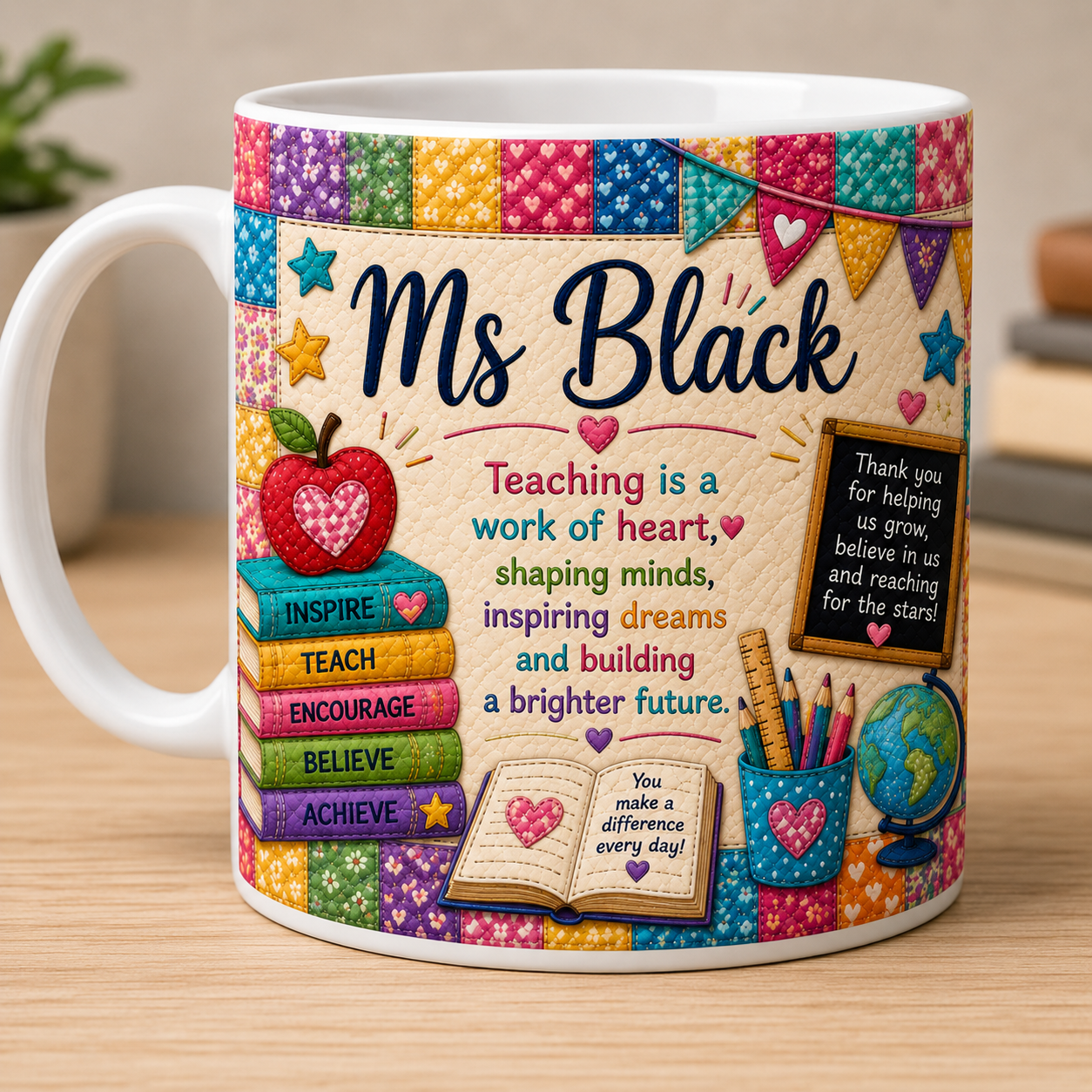 Personalised mug for teachers
